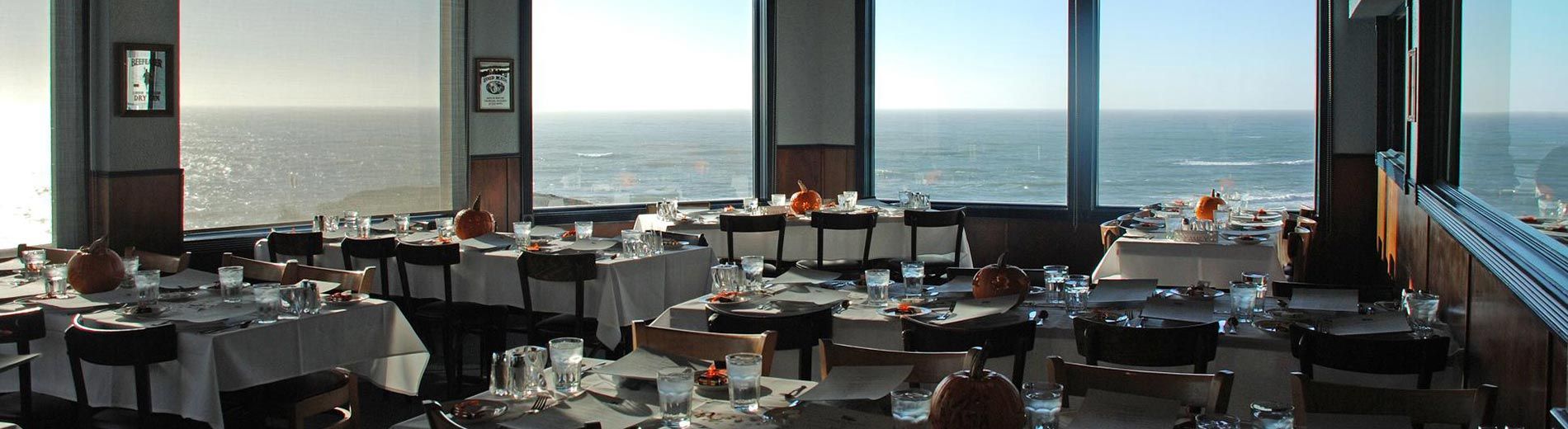 ocean view dining restaurant serving California coastal cuisine